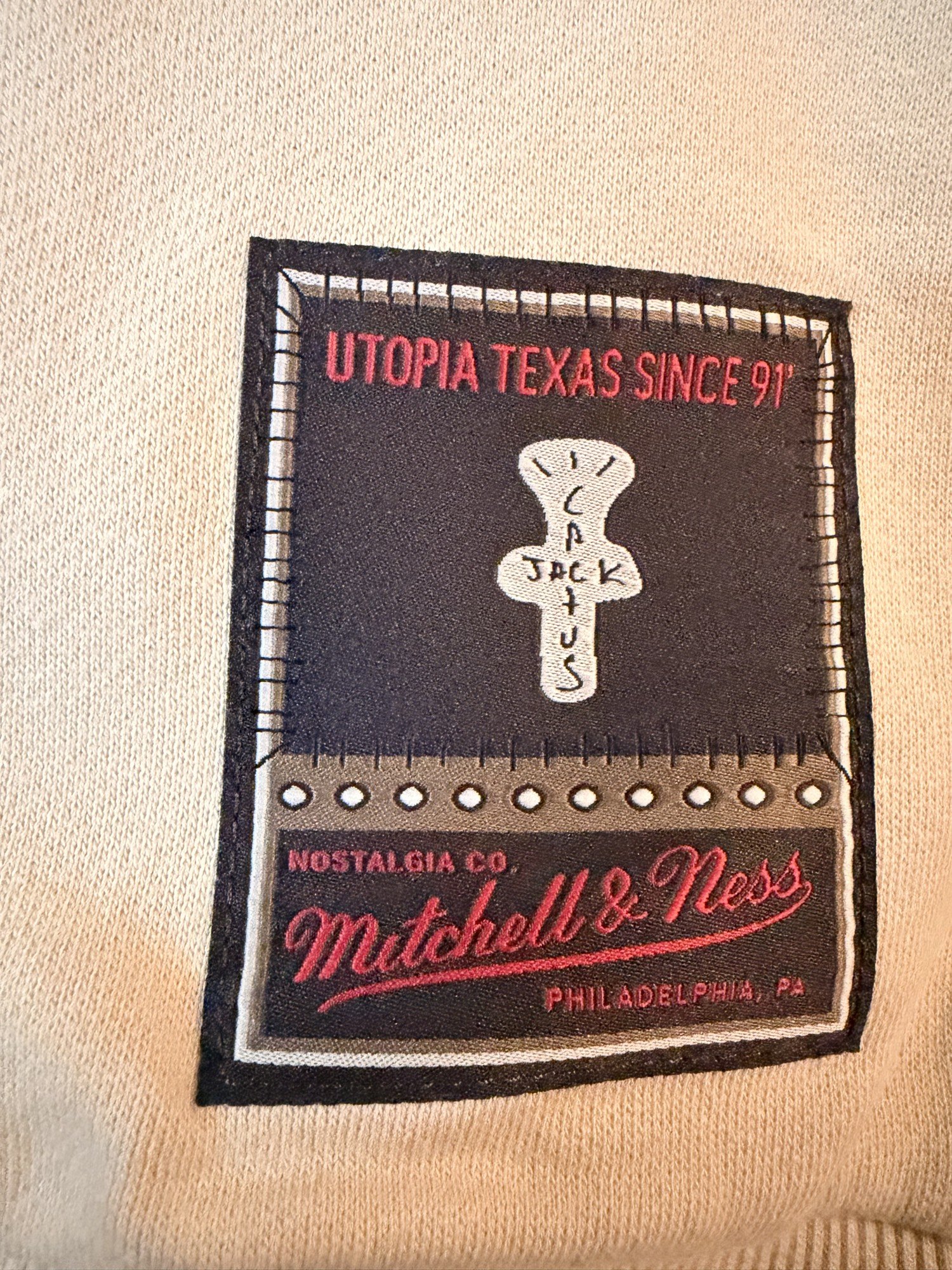 Utopia Texas Since 91 Cactus Jack and Mitchell and Ness patch